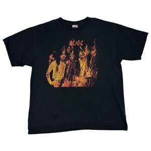 ACDC‎ Highway To Hell 2008 Tour Anvil Band Tee Rock Concert Black T Shirt XL